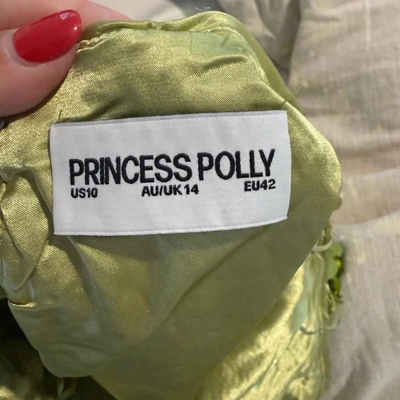Princess Polly Fluorescents Halter Mini Dress Green
Size 10 - Picture 4 of 5